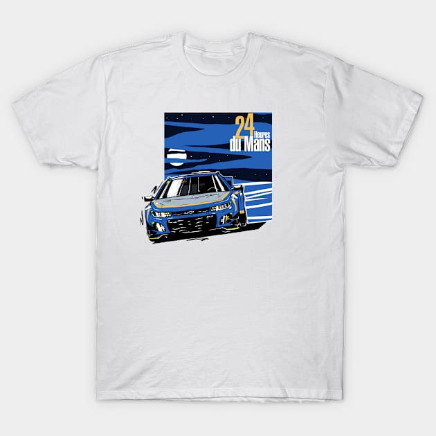 Camaro ZL-1 24 Hours of Le Mans T-Shirt by Camille De Bastiani